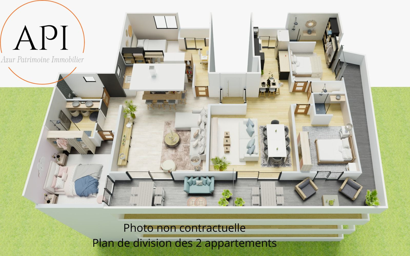 Vente Appartement 131m² 5 Pièces à Roquebrune-Cap-Martin (06190) - Agence API
